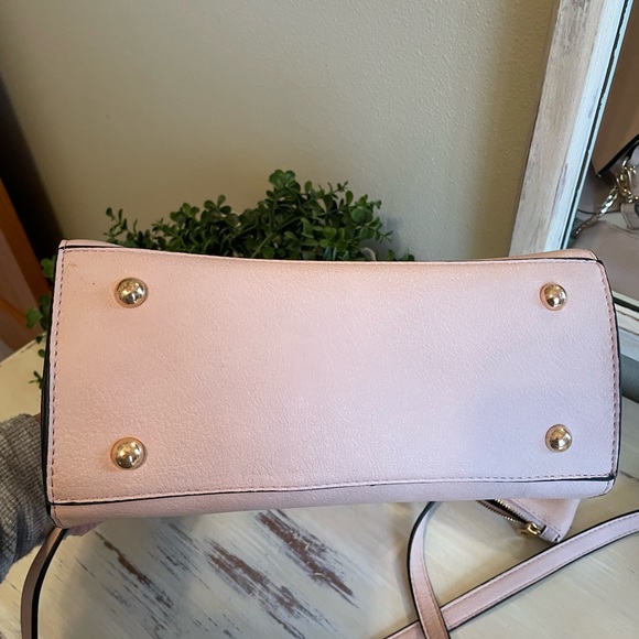 Dune London dusty rose color purse with removable Crossbody strap - Picture 9 of 14